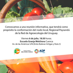 Charla informativa Red de Agroecología @ Escuela Granja Melchora Cuenca | Paysandú | Departamento de Paysandú | Uruguay