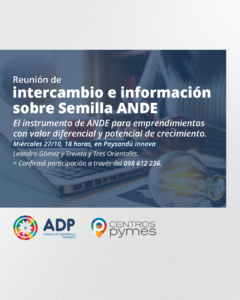 Intercambio de información sobre Semilla ANDE @ Paysandú Innova