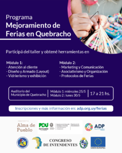 Mejoramiento de Ferias Quebracho @ Auditorio del Municipio de Quebracho