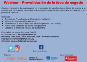 Prevalidación de la idea de negocio