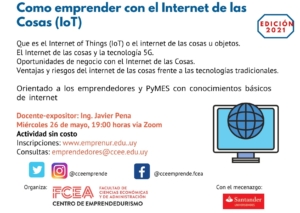 Webinar: Emprender con el Internet de las Cosas