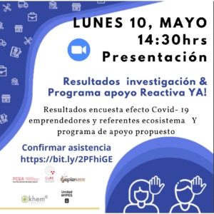 Resultados Investigación Y Programa de apoyo Reactiva YA @ Virtual